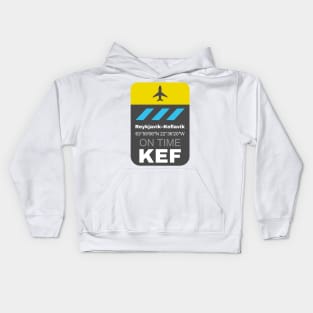 Reykjavik Keflavik KEF airport Kids Hoodie